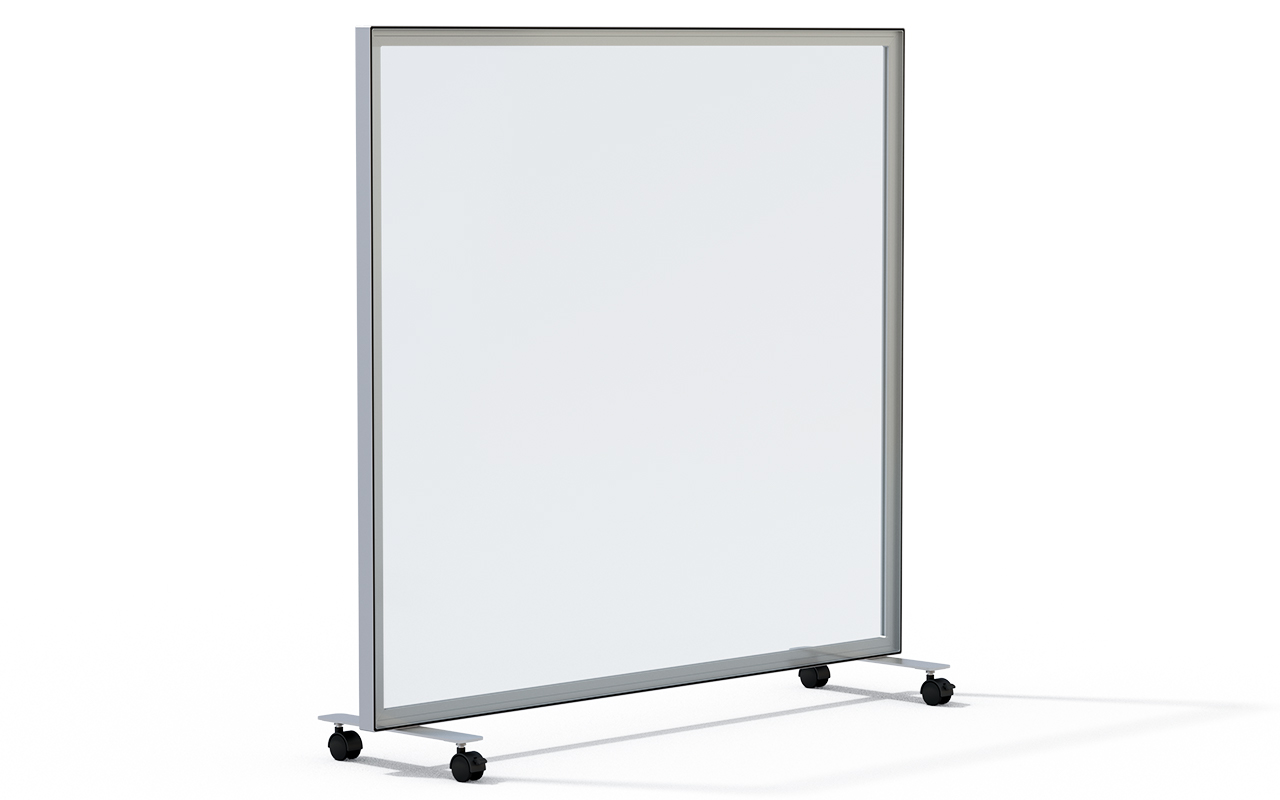 Trennwand light mit Rollen freigestellt
